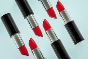 Lipstick with light color background, product photography, 3d rendering. photo