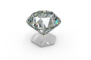 luxury diamond gem, 3d rendering photo