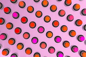 Lipstick with light color background, product photography, 3d rendering. photo