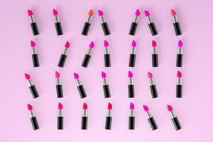 Lipstick with light color background, product photography, 3d rendering. photo