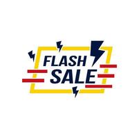 flash sale concept illustration  simple template post icon for media secila background. flash sale business vector design.