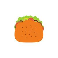 sandwich flat design vector illustration