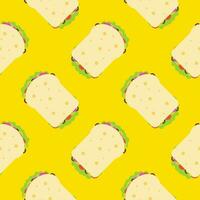 sandwich seamless pattern vector illustration