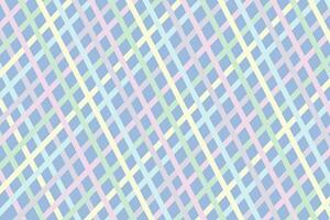 Rainbow pastel cute beautiful seamless plaid pattern vector. Retro background fabric. Vintage check color square geometric texture. vector