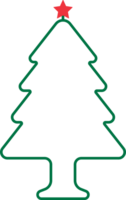 Natale albero telaio decorazione illustrazione png