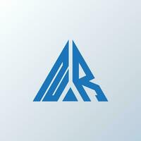 NR letter logo creative design. NR unique design. vector