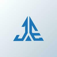 JE letter logo creative design. JE unique design. vector