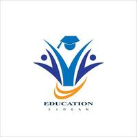 Education logo design vector template