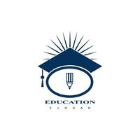 Education logo design vector template