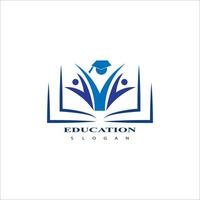 Education logo design vector template