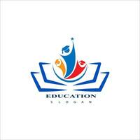 Education logo design vector template