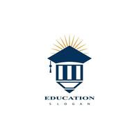 Education logo design vector template