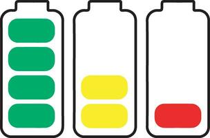 Battery Icons Vector illustration