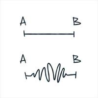 enredo de líneas. caótico sucio pista. simplificando el complejo. desenredando el camino. psicológico concepto de resolviendo mental problemas vector