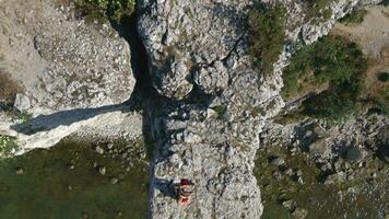 hogklint im Gotland, Schweden durch Drohne video