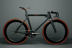 pulcro, minimalista bicicleta diseño con moderno características, Perfecto para urbano desplazamientos y Respetuoso del medio ambiente transporte. ai generativo foto