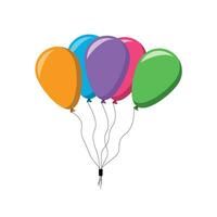 balloons isolated on white background vector