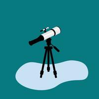 telescope illustration vector, flat vector