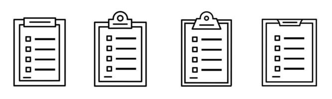 Checklist icon template. Stock vector illustration.