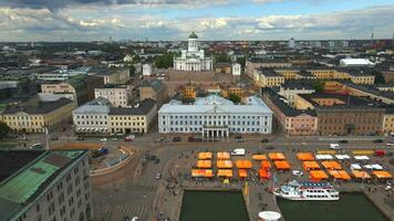 Helsinki Cathedral in Finland by Drone 3 video