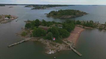 Helsinki arcipelago nel Finlandia di fuco 2 video