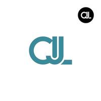 Letter CJL Monogram Logo Design vector