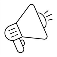 megaphone line icon design style vector