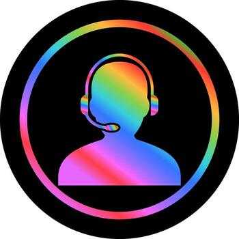 Support Agent Vector Icon