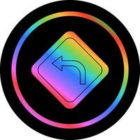 Left Turn Vector Icon