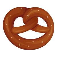 Pretzel isolated on white background vector