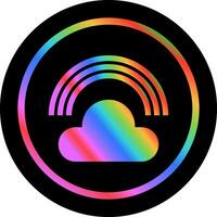 icono de vector de arco iris