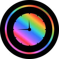 icono de vector de reloj de pared