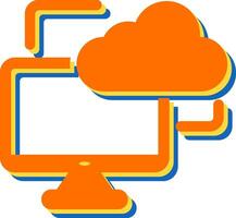 Cloud Monitoring Vector Icon