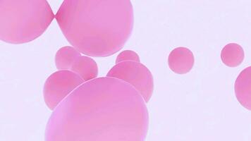 flytande Färg bubbla släppa rörelse animering 4k video