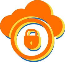Cloud Security Vector Icon
