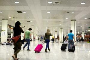 People in the airport. photo