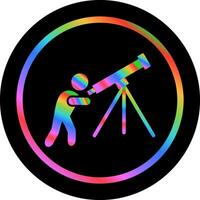 Adjusting Telescope Vector Icon