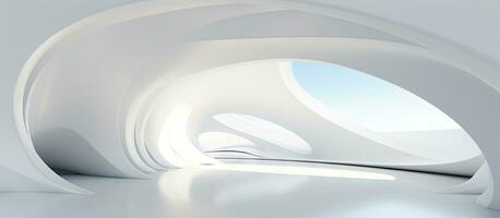 Abstract white architectural concept illustrated in ing photo