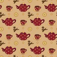 Beautiful and cozy autumn seamless pattern vector