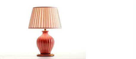 White isolated table lamp photo