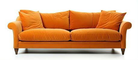 White background sofa with clipping path photo