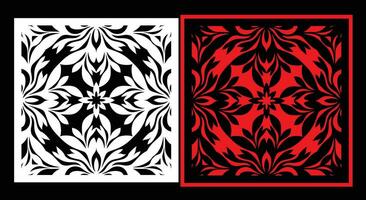 Decorative wall panels set Jali design CNC pattern,laser cutting pattern,router CNCcutting. vector