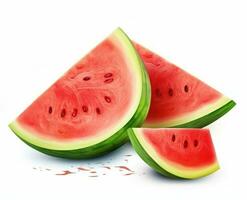 Cut watermelon isolated photo