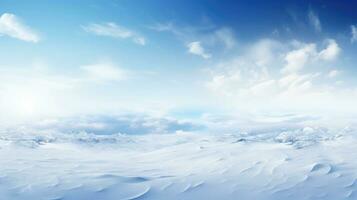 invierno antecedentes con Nevado paisaje. generativo ai foto