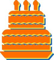 Birthday cake Vector Icon