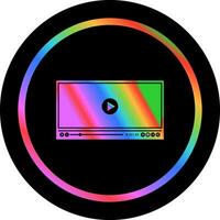 Video Player Vector Icon