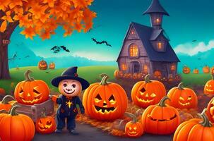 Happy Halloween backgrounds crafted with creativity and technology. Hauntingly impressive visuals photo