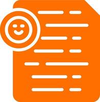 Document Insert Emoji Vector Icon