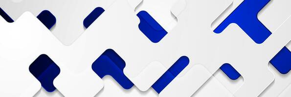 Grey and blue glossy geometric abstract background vector