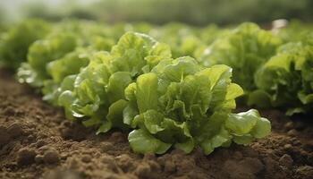 Fresh organic vegetables grown in a farm for healthy eating generated by AI photo